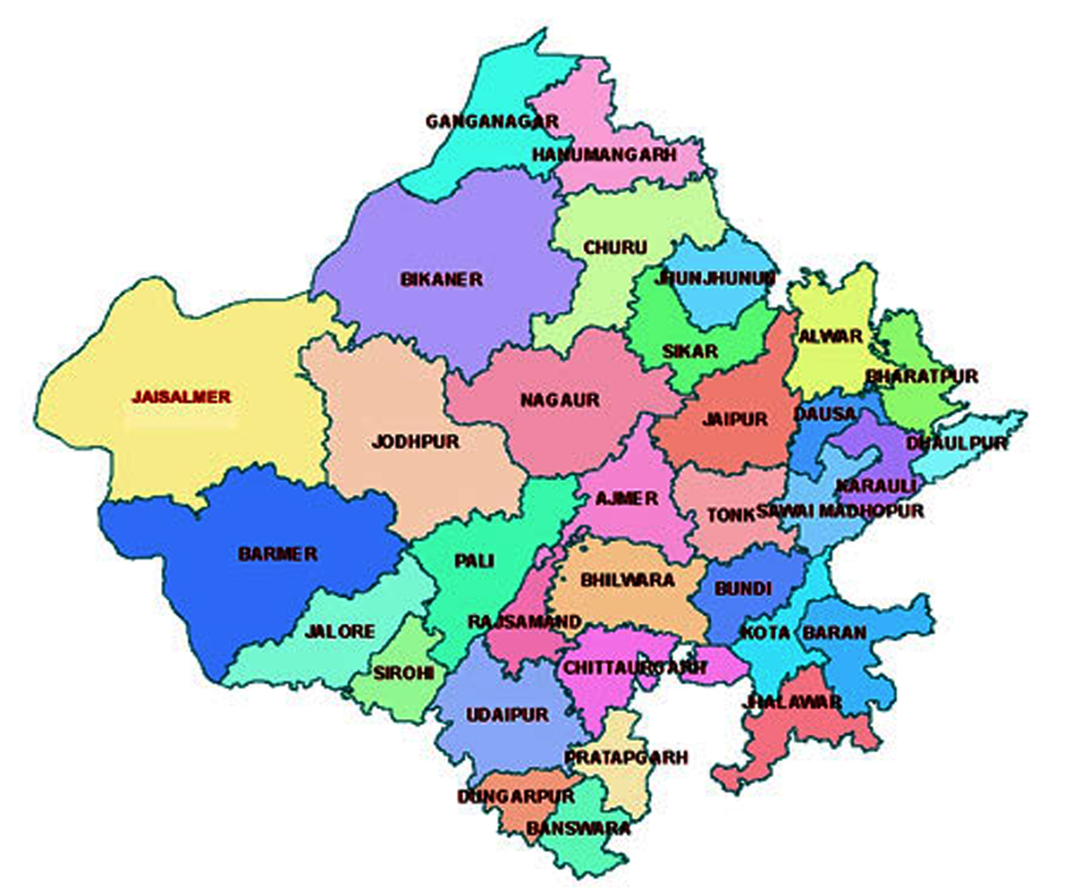 Rajasthan Map 